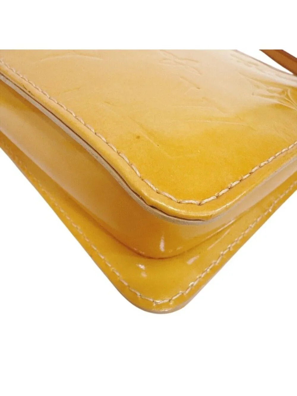Louis Vuitton Lexington Monogram Vernis Handbag Yellow